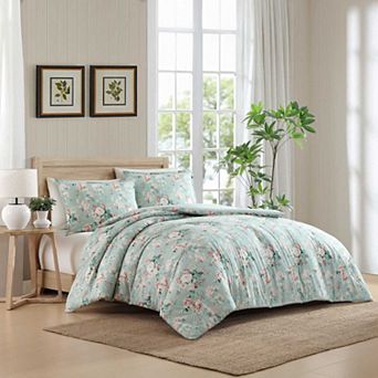 Laura Ashley Rosemoore Face Comforter Set with Shams