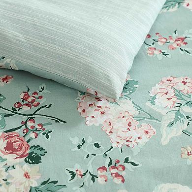 Laura Ashley Rosemoore Face Comforter Set with Shams