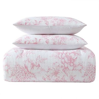 Laura Ashley Delphine Pink King Comforter-Sham Set
