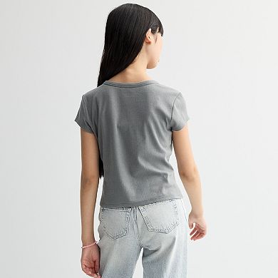 Girls 7-16 Limited Too Graphic Baby Tee