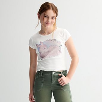 Girls 7-16 Limited Too Graphic Baby Tee