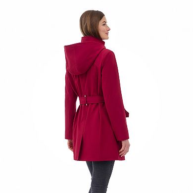 Women's London Fog Hooded Water-Resistant Jacket