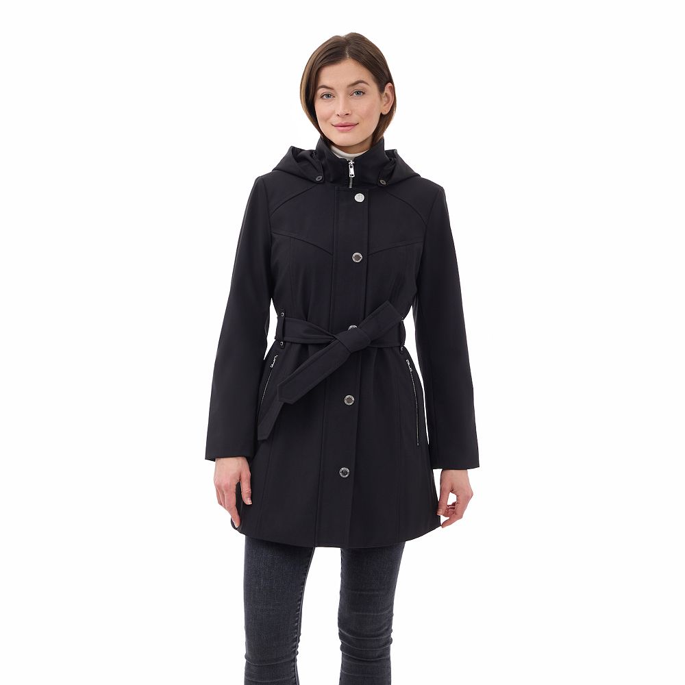 Women's London Fog Hooded Water-Resistant Jacket