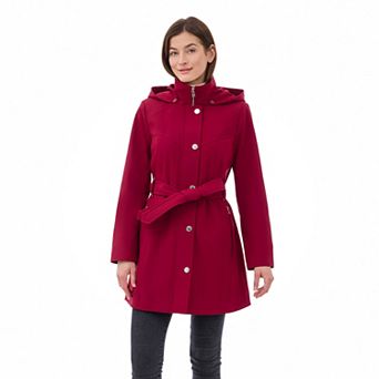 Women's London Fog Hooded Water-Resistant Jacket