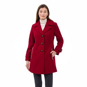 Women's Winter Stand Collar Long Sleeve Single Breasted Long Overcoat