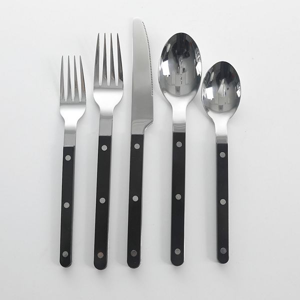 Sur La Table Kitchen Essentials Flatware 20-piece Set - Black
