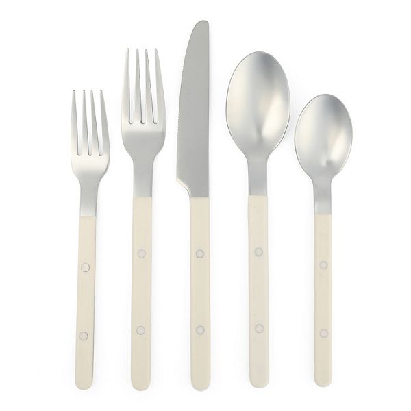 Sur La Table Kitchen Essentials Flatware 20-piece Set - Linen
