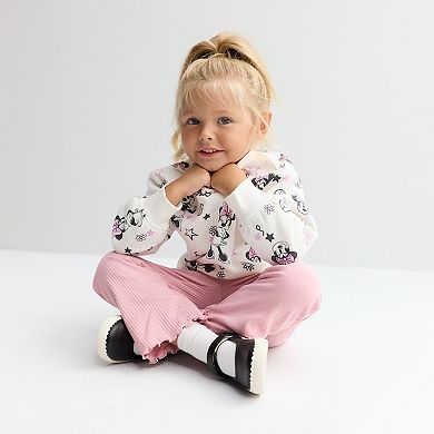 Baby & Toddler Girl Jumping Beans® Disney's CORE Fleece Crew Sweatshirt