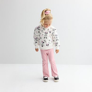 Baby & Toddler Girl Jumping Beans® Disney's CORE Fleece Crew Sweatshirt