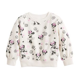 Baby & Toddler Girl Jumping Beans® Disney's CORE Fleece Crew Sweatshirt