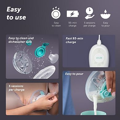 Elvie Stride 2 Hospital-Grade Breast Pump with Suction Control