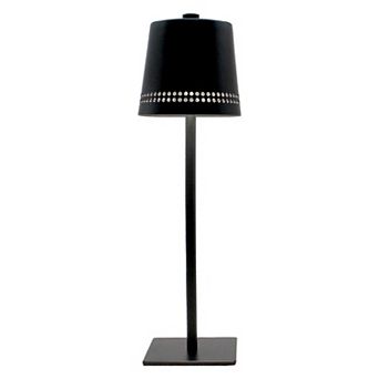 Black Cordless Rechargeable LED Touch Lamp