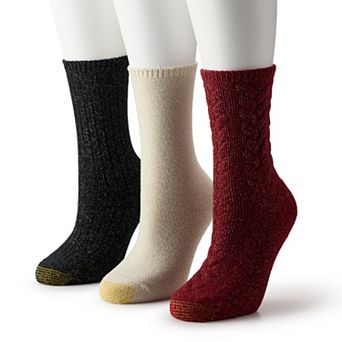 Women's GOLDTOE® 3-Pack Chunky Cable Crew Sock Set