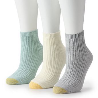 Women's GOLDTOE® Midweight Knit 3 pk Crew Socks