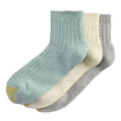 Women's GOLDTOE® Midweight Knit 3-pk. Crew Socks