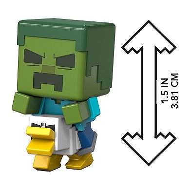 Minecraft Mini Mode Spawn Egg Zombie Chicken Jockey Mini Figure Inspired the Movie