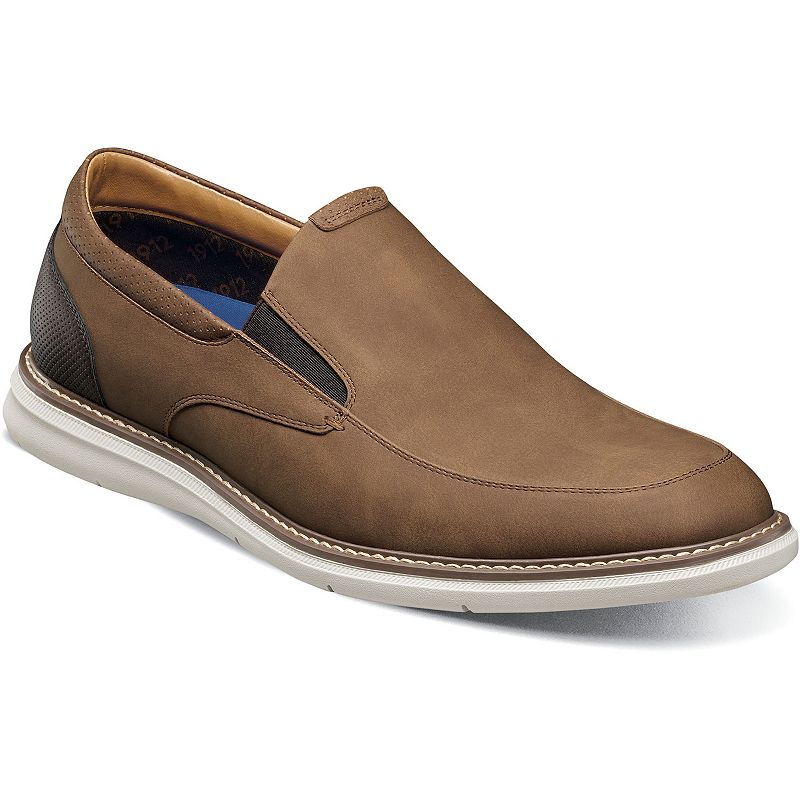 Nunn Bush® Chase Men's Casual Moc Toe Slip-On Shoes, Size: 14, Red Team