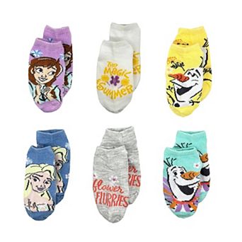 Disney's Frozen Girls 6-Pack No-Show Socks