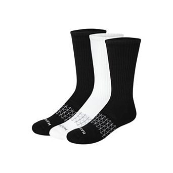 Men's Hanes® 3-Pack Ultimate Absolute Comfort Moisture-Wicking Crew Socks