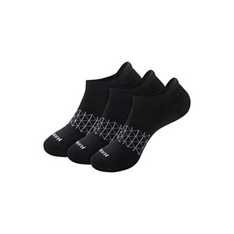 Men's Hanes® 3 Pairs Ultimate Absolute Comfort No Show Socks with Heel Shield