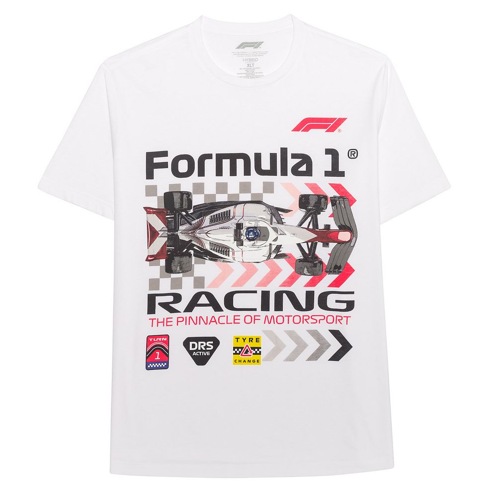 Big &amp; Tall Original &amp; Unrestored Formula 1 Finish Line Graphic Tee