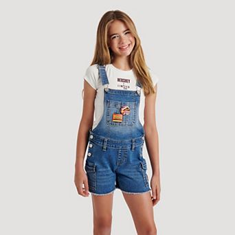 Girls 7-16 HERSHEY x Limited Too Tee & Denim Overalls with Pockets
