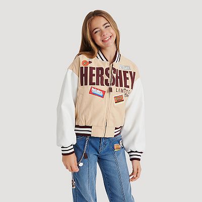 Girls 7-16 HERSHEY X Limited Too Patch Bomber Jacket