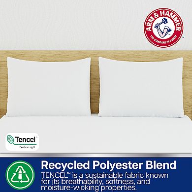 Arm & Hammer 2-Pack Eco Performance Zippered Pillow Protectors
