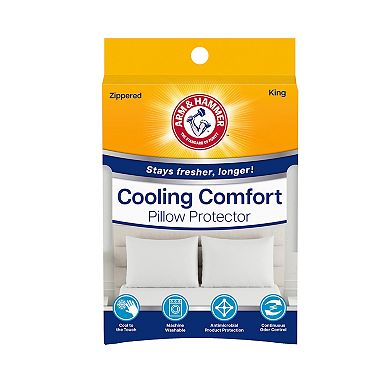 Arm & Hammer 2-Pack Cooling Comfort Zippered Pillow Protectors