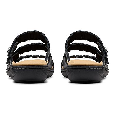 Clarks® Laurieann Hope Women's Leather Slide Sandals