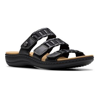 Clarks® Laurieann Hope Women's Leather Slide Sandals