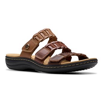 Clarks® Laurieann Hope Women's Leather Slide Sandals