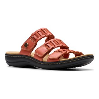 Clarks® Laurieann Hope Women's Leather Slide Sandals