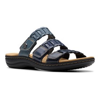 Clarks® Laurieann Hope Women's Leather Slide Sandals