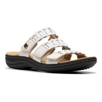 Clarks® Laurieann Hope Women's Leather Slide Sandals