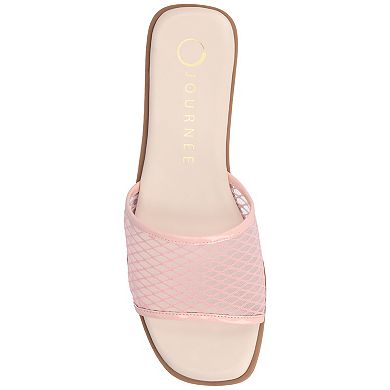 Journee Collection Breckley Women's Slip On Flat Sandals