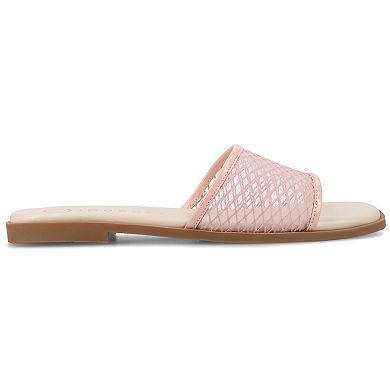 Journee Collection Breckley Women's Slip On Flat Sandals