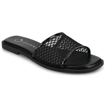 Journee Breckley Women's Slip On Flat Sandals