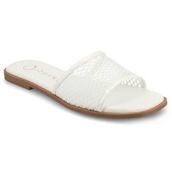Journee Breckley Women's Slip On Flat Sandals