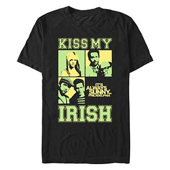 Men's It's Always Sunny In Philadelphia Kiss My Irish Graphic Tee