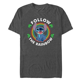 Disney's Lilo & Stitch Follow The Rainbow Men's Graphic Tee