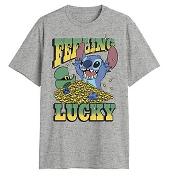 Disney's Lilo & Stitch Feeling Lucky Men's Graphic Tee