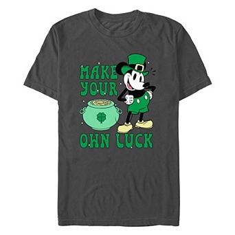 Disney's Mickey Mouse Make Your Own Luck Men's Graphic Tee