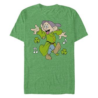 Disney's Snow White And The Seven Dwarfs Dopey Jig Dance Men's Graphic Tee