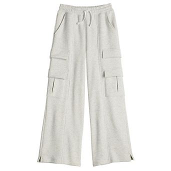 Girls 6-20 SO® Cargo Wide Leg Sweatpants