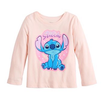 Baby & Toddler Girl Jumping Beans® Disney's Stitch Long Sleeve Graphic Tee