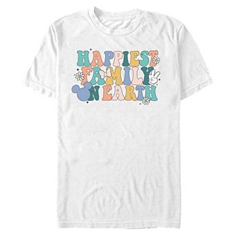 Men's Disney's Mickey Mouse Happiest Family On Earth Graphic Tee