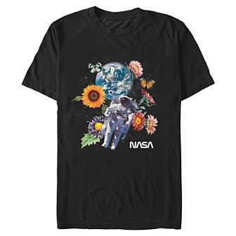 Men's NASA Floral Space Graphic Tee
