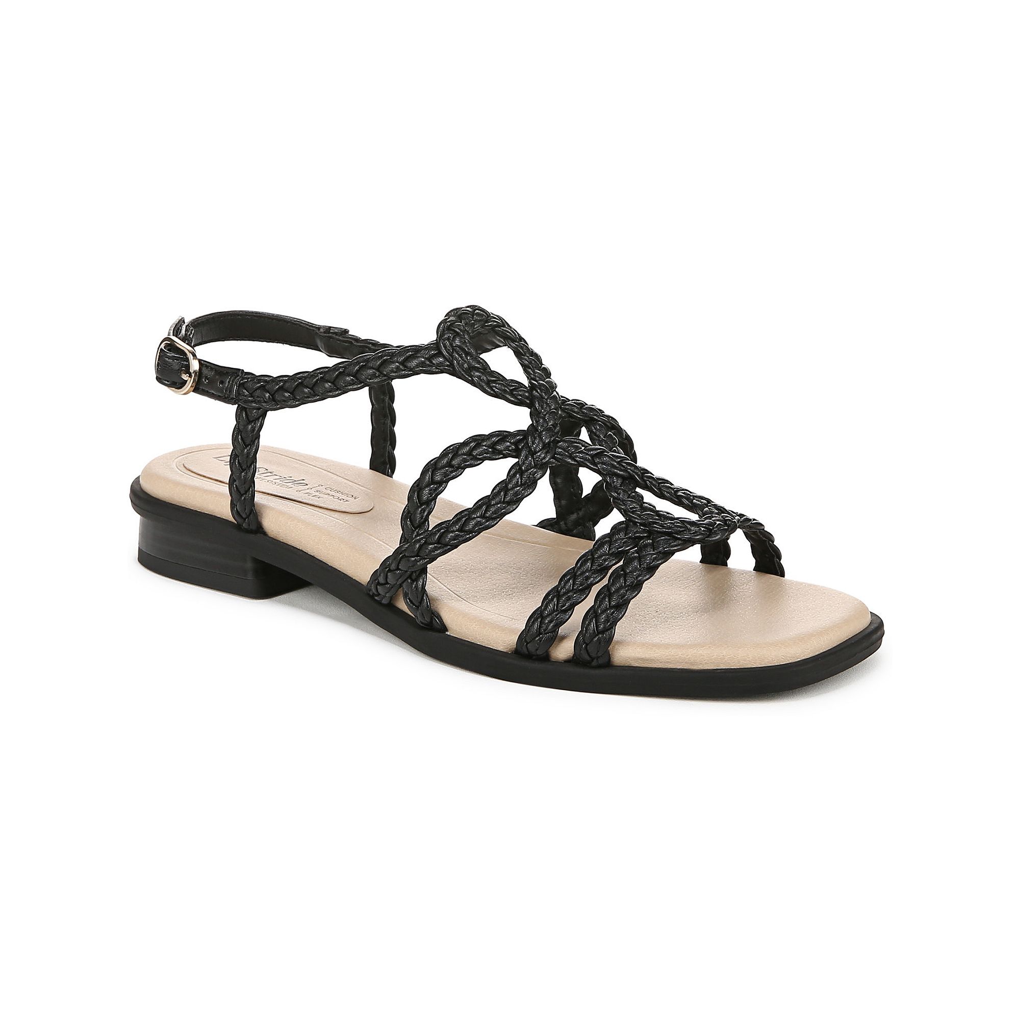 LifeStride Reagan Womens Strappy Sandals, Size: 6, Black