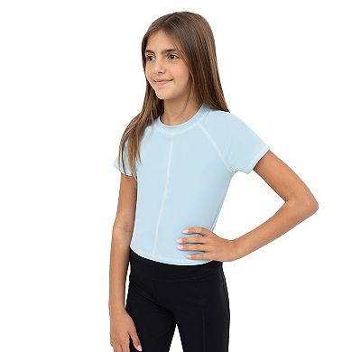Girls 7-20 Layer 8 Short Sleeve Rib Active Tee